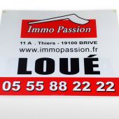 Panneau akylux sérigraphié 2 couleurs + œillets