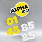 Autocollant vinyl extérieur  + découpe