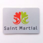 Sticker fond vinyl rétroréfléchissant sérigraphié 3 couleurs