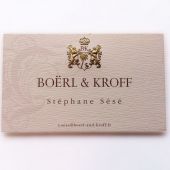 Offset tramé, blason dorure + gaufrage 3D