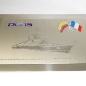 Plaque Inox gravure relief multi-couleurs