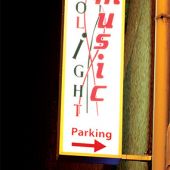 Caisson lumineux double face, décor transcript adhésif