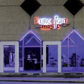 Lettres en relief PVC 20 mm, rétro éclairage par diodes blanches et rouges