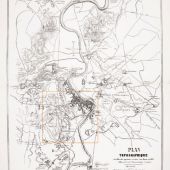 Reproduction d’un plan d’origine, sérigraphie noire sur komacel blanc mat