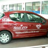 Véhicules décor réalisé en transcript adhésif