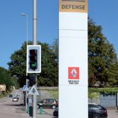 Totem plat 6 x 1,2 m, décor viny impression numérique