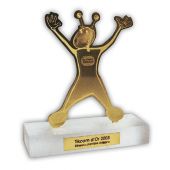 Trophée Laiton découpe CN gravé chiimie